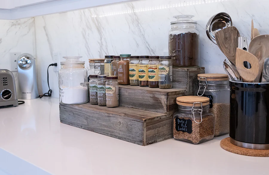 Stair Step Riser Storage Cubby