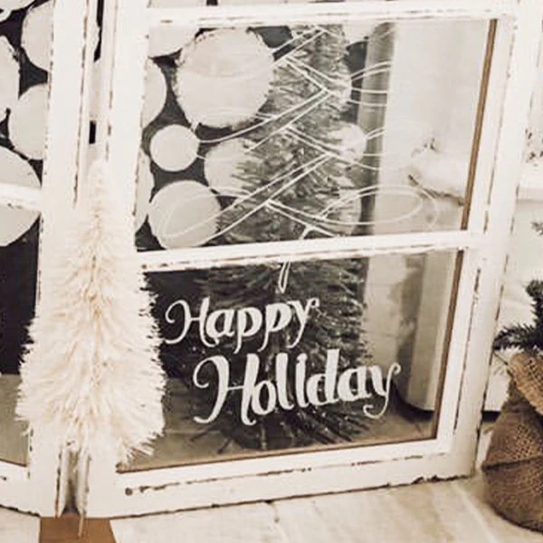 Hinged Window Pane Holiday Sign | DES Exclusive
