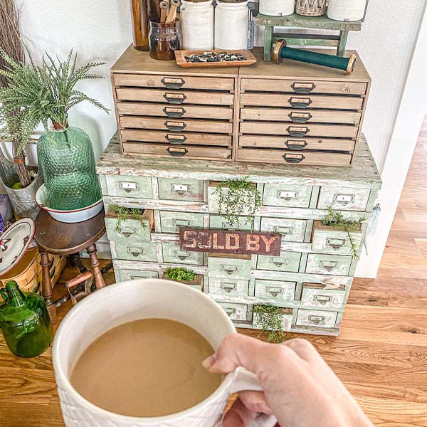Wooden Desk Drawer Organizer | Rustic Farmhouse