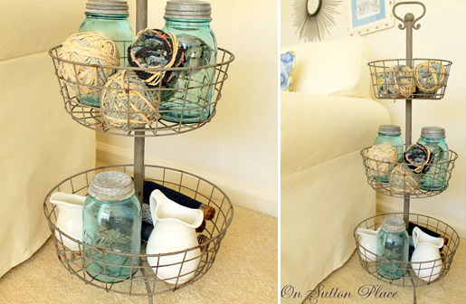 French Three Tier Wire Basket