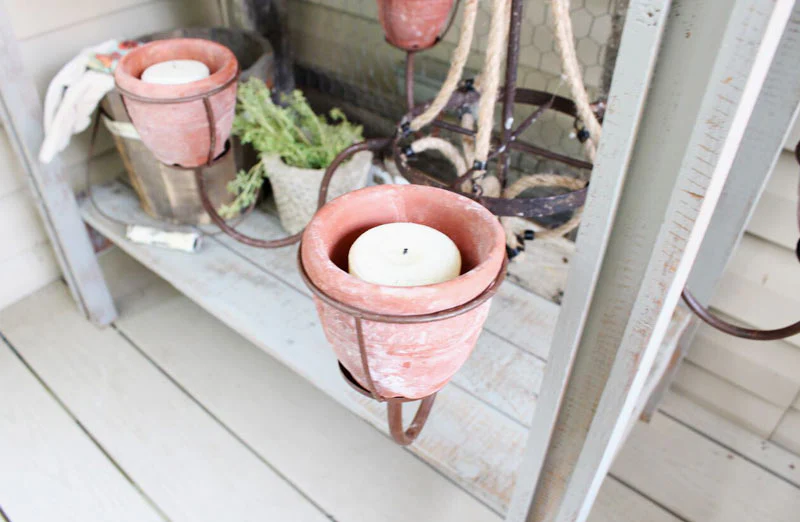 Terracotta Pot Chandelier