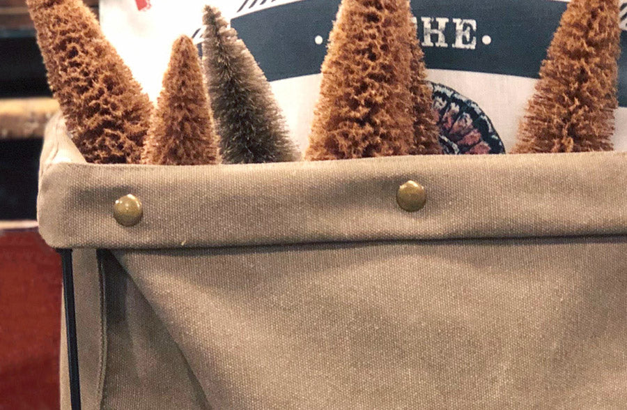 Rolling Canvas Storage Tote