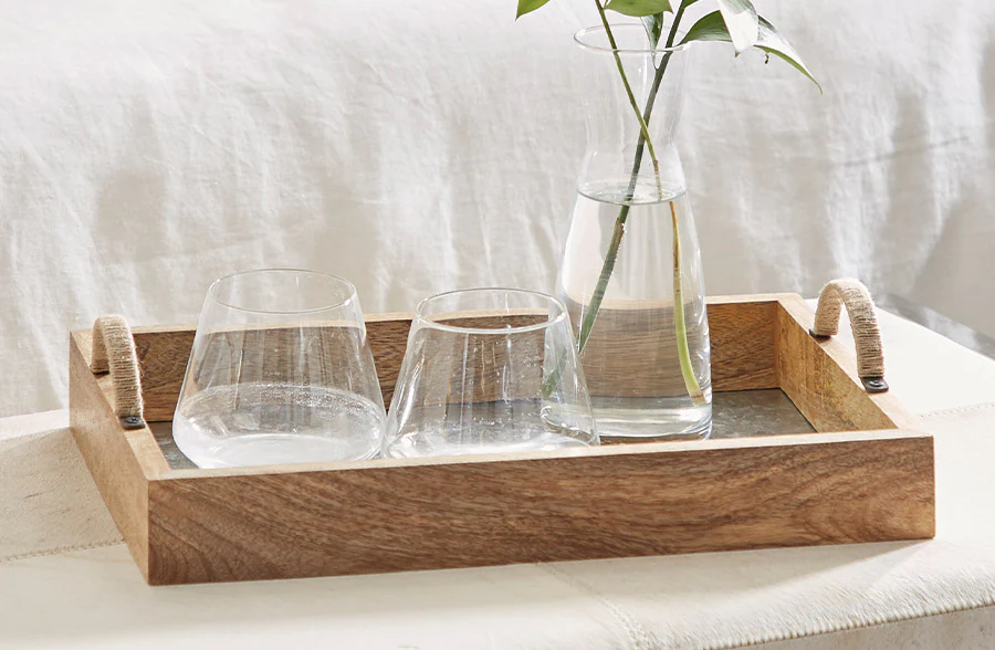 Galvanized Bottom Nesting Trays, Set of 3