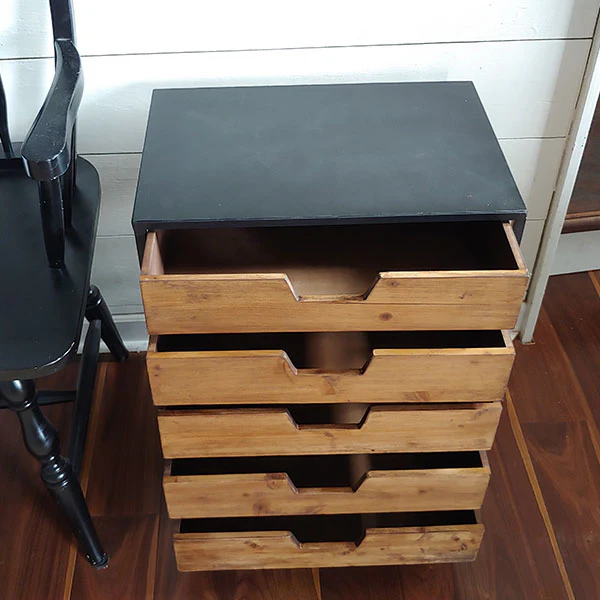 Utilitarian Rolling Organizational Side Table