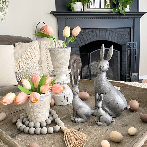 Tabletop Bunny Figurines, Set of 3