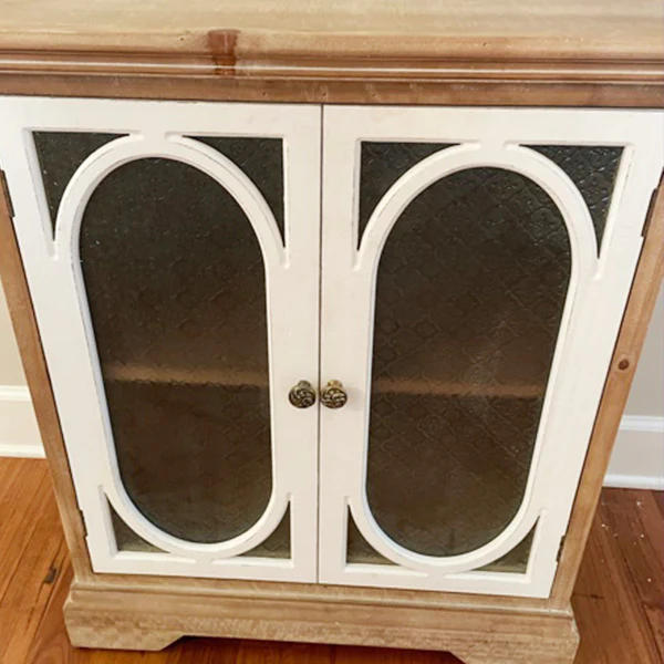 Two-Toned Wooden Storage Cabinet
