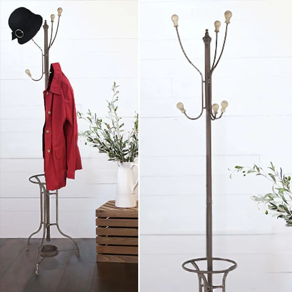 *HUGE* Metal Standing Coat Rack