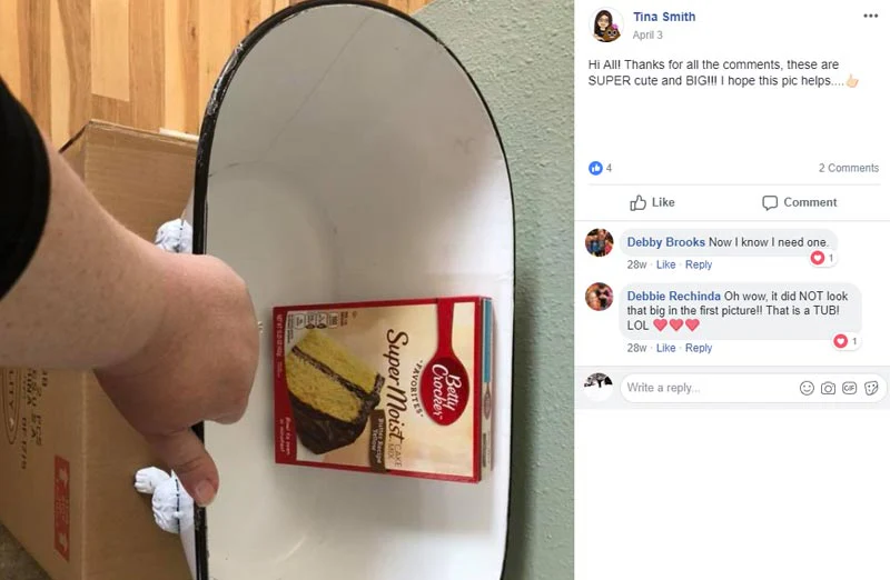 *HUGE* Enamel Claw Foot Bathtub Planter