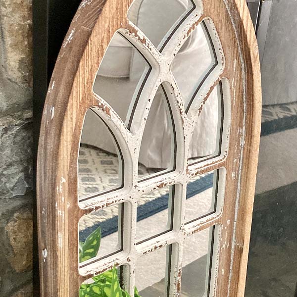 European Cathedral Arch Window Mirror