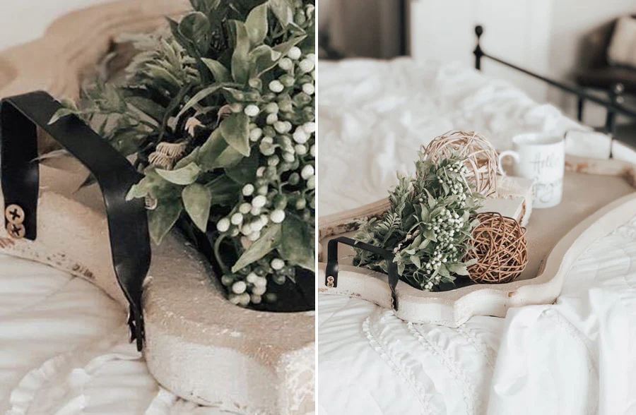 Scalloped Edge Bed And Breakfast Tray