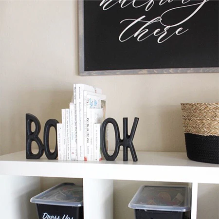 BOOK Letter Bookends