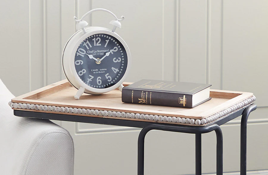 Beaded Edge Sofa Slide Table