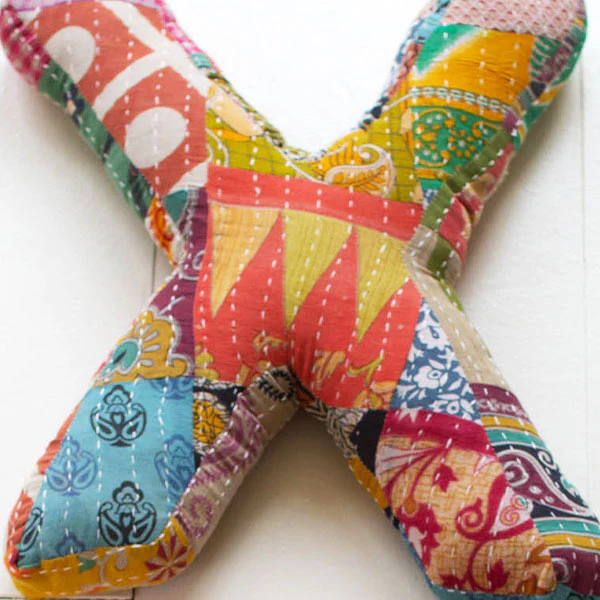 XO Kantha Pillows, Set of 2