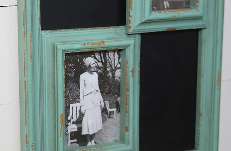 HUGE Antique Chalkboard Photo Collage