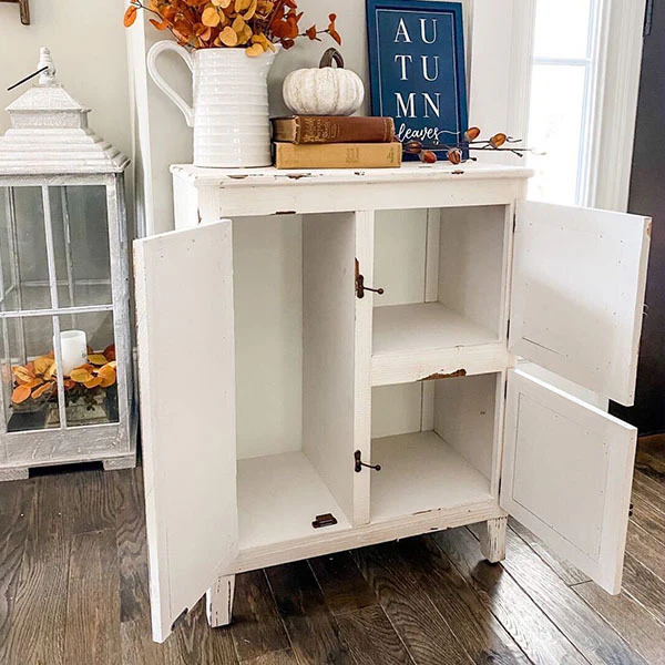 Antique-Inspired Wooden Ice Chest, DES Exclusive