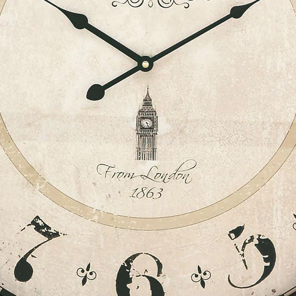 Oversized Glass Front Pocket Watch Clock