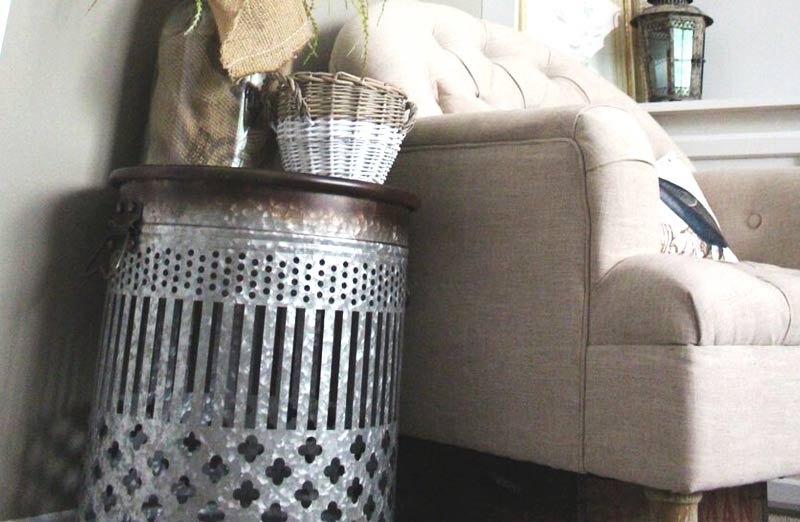 Lace Cut Out Accent Table
