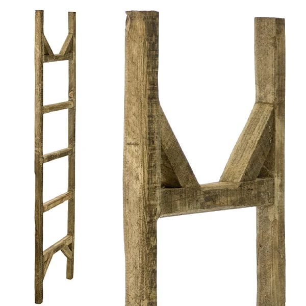 60 Inch Wooden Blanket Display Ladder