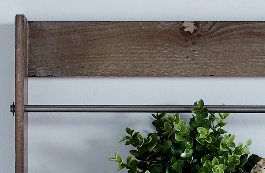 Rustic Wooden Wall Shelf