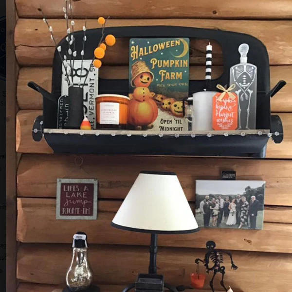 Metal Truck Bed Wall Shelf