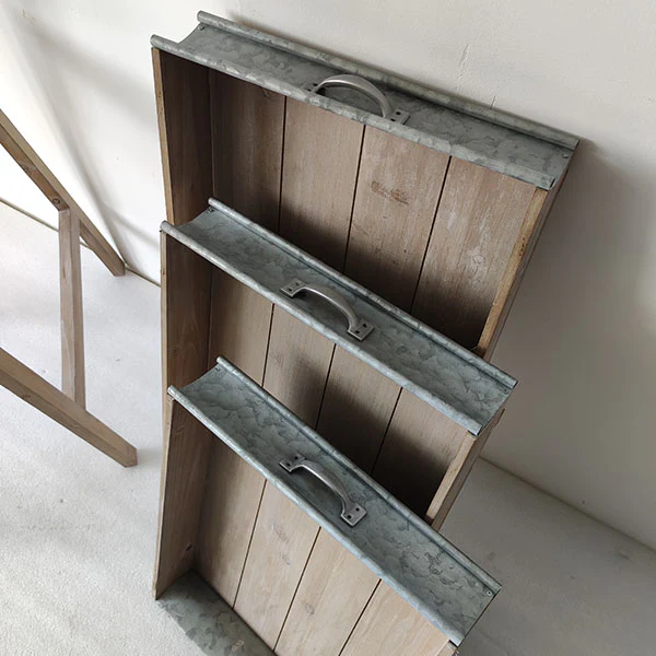 Three Tier Ladder with Removable Tray Shelves