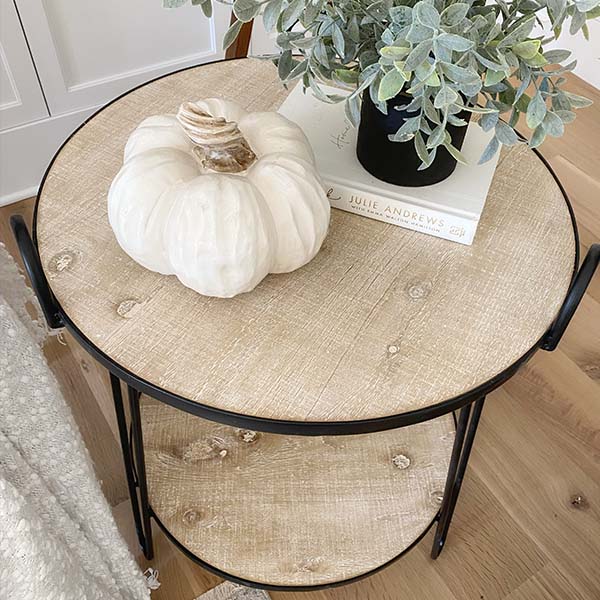 Two-Tier Round Accent Table