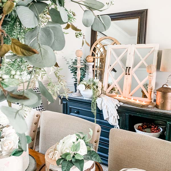 Trellis Window Mirror With Doors