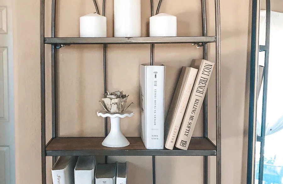 *HUGE* Cathedral Framed Triple Tier Wall Shelf