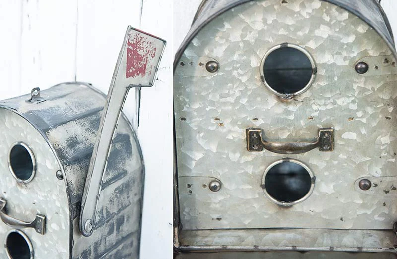 Galvanized Metal Mailbox Birdhouse
