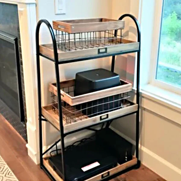 Three-Tier Rolling Shelf