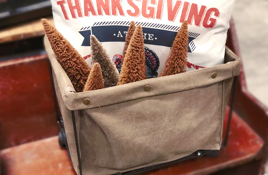 Rolling Canvas Storage Tote