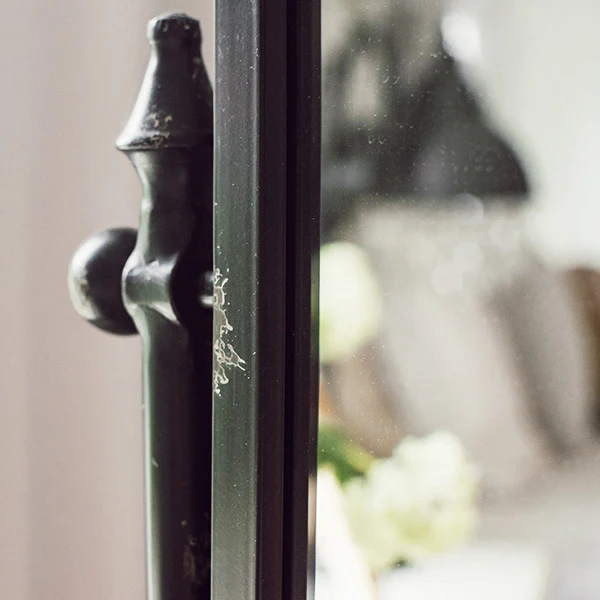 Distressed Metal Wardrobe Mirror | Industrial Farmhouse