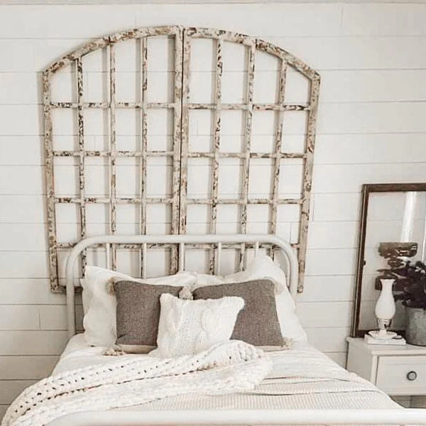 HUGE Distressed Hinged Window Frames, Set of 2