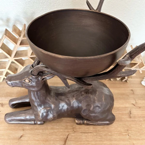 Bronze Buck Bowl | Brilliant Centerpiece Collection