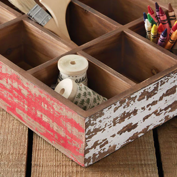 Reclaimed Wood Bottle Crate