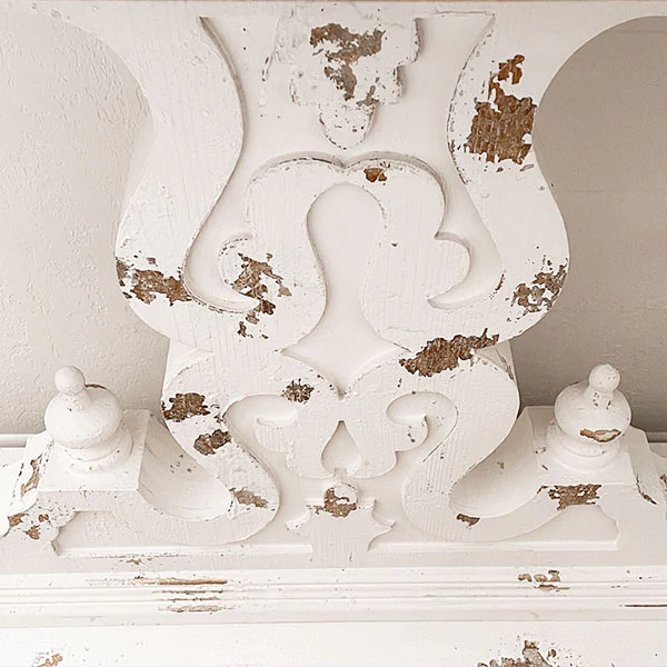 Distressed Carved Corbel Table