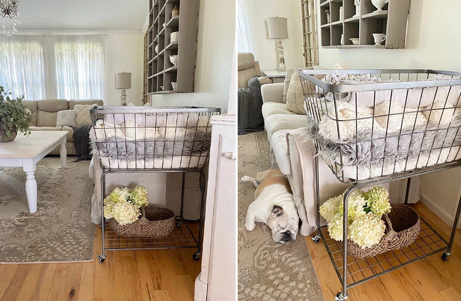 Metal Rolling Storage Basket