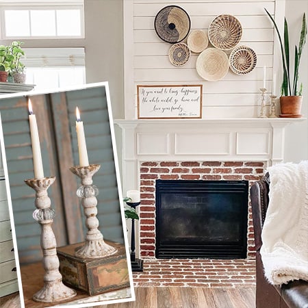 Chrissy Taper Candle Holders, Set of 2