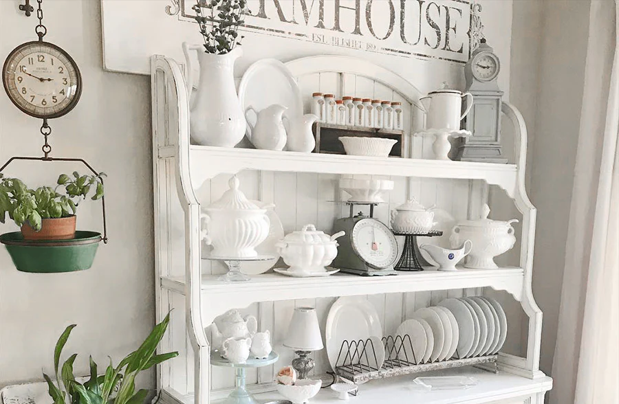 Green Hanging Grocery Scale Clock