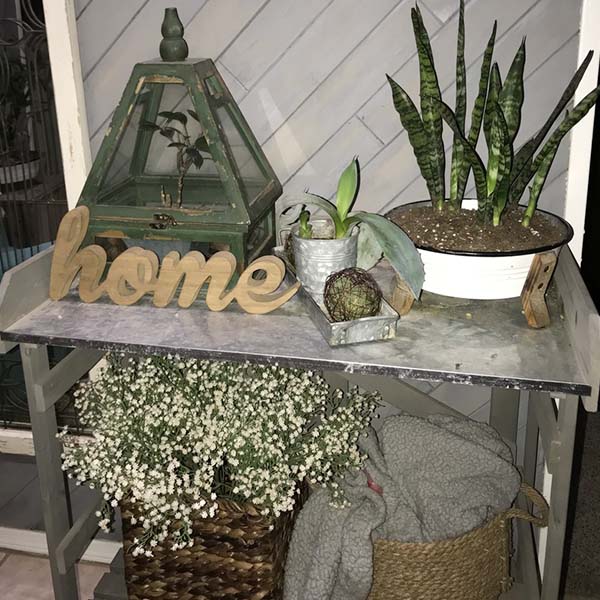 Enamel Basin Planters, Set of 2