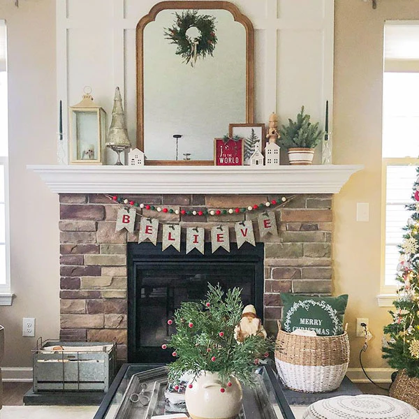 Antiqued Tin Believe Garland