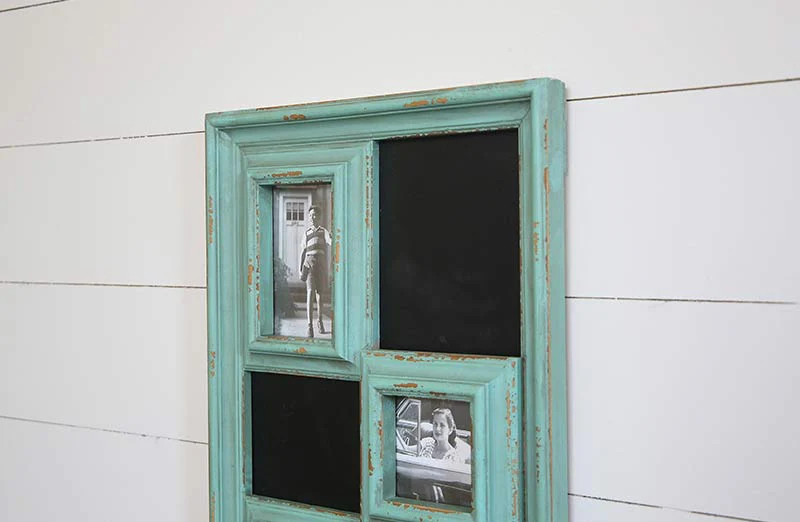 HUGE Antique Chalkboard Photo Collage