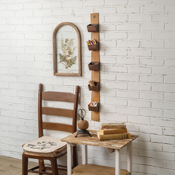 Rustic Hanging Utility Wall Organizer