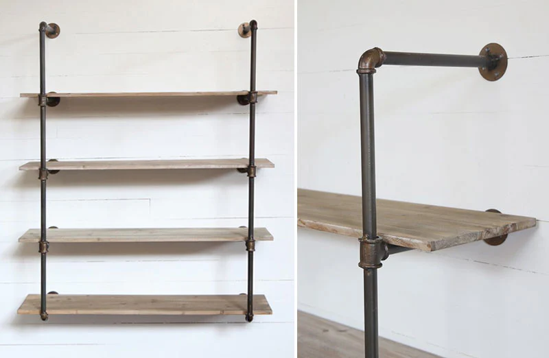 HUGE Open Pipe Shelving Unit
