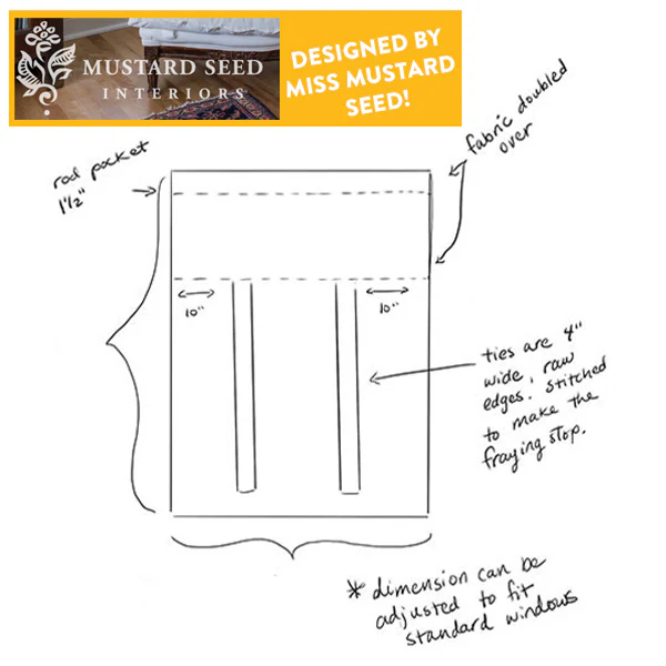 Tie-Up Window Shade Designed by Miss Mustard Seed