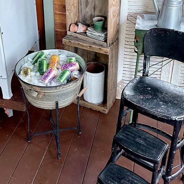 Removable Beverage Cooler on Stand with Bottle Opener