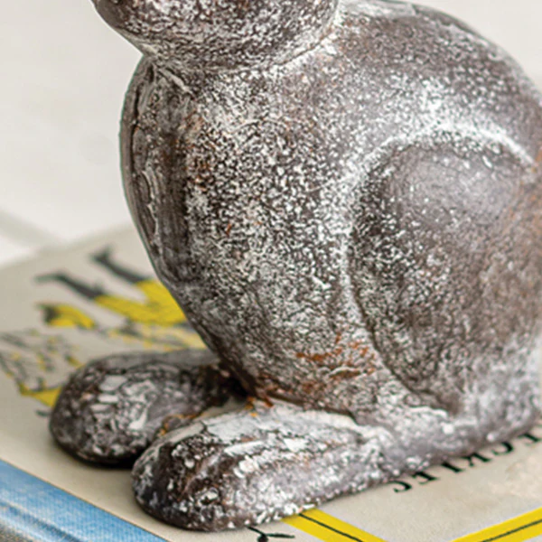 Distressed Finish Hare Statue