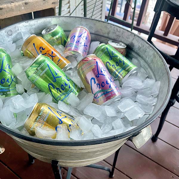 Removable Beverage Cooler on Stand with Bottle Opener