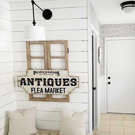 Articulating Arm Linen Drum Shade Sconce