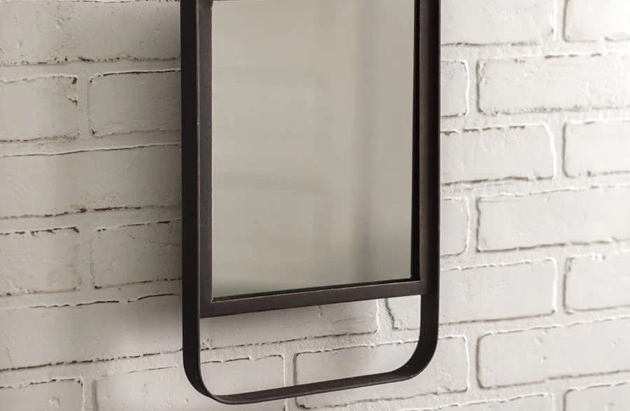 Industrial Wall Mounted Hanging Mirror